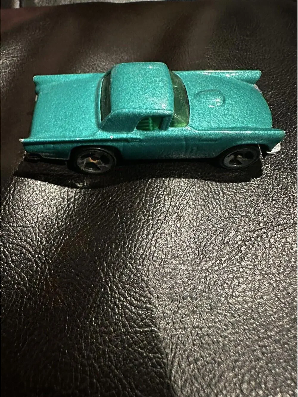 Hot Wheels 1977 Green Ford T-Bird Toy Car 2 3/4